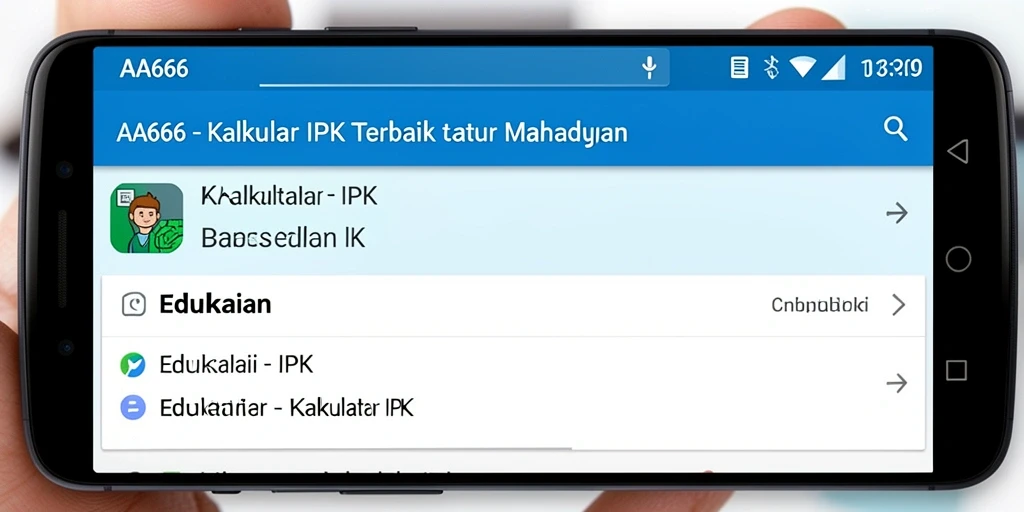 Tampilan utama AA666 dengan fungsi Kalkulator IPK yang intuitif.