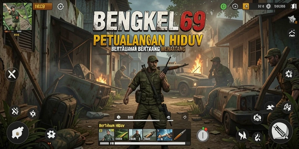 Tampilan antarmuka BENGKEL69 yang intuitif dan menarik.