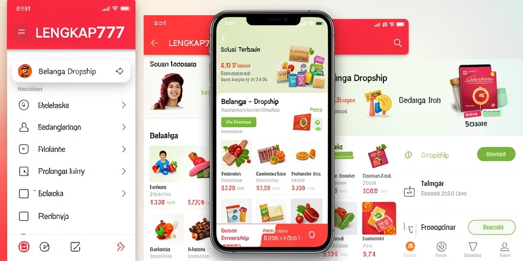 Antarmuka sederhana dan fungsi praktis aplikasi Dropship.