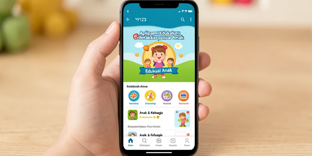 Tampilan antarmuka menarik dan ramah untuk anak-anak.