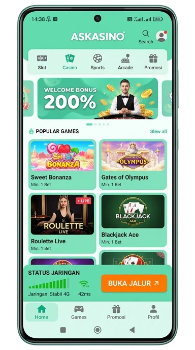 Tampilan link alternatif askasino